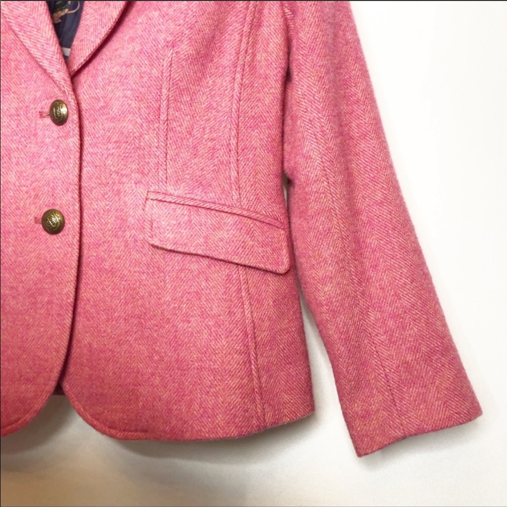 Talbots Aberdeen pink wool blazer size 2